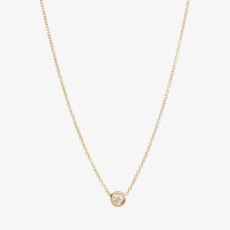 Zoe Chicco 14ct yellow gold and diamond chain necklace