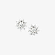 DANA REBECCA - 14CT GOLD,  JENNIFER YAMINA DIAMOND STARBURST STUD EARRINGS (PAIR)