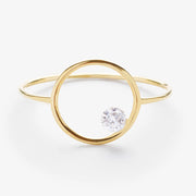 The Alkemistry 18ct yellow gold eclipse ring