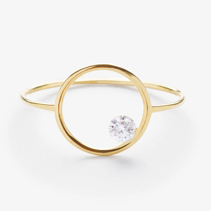 The Alkemistry 18ct yellow gold eclipse ring