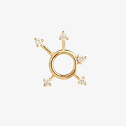 Ruifier 18ct yellow gold scintilla sigma orb 5 diamond stud earring (single)