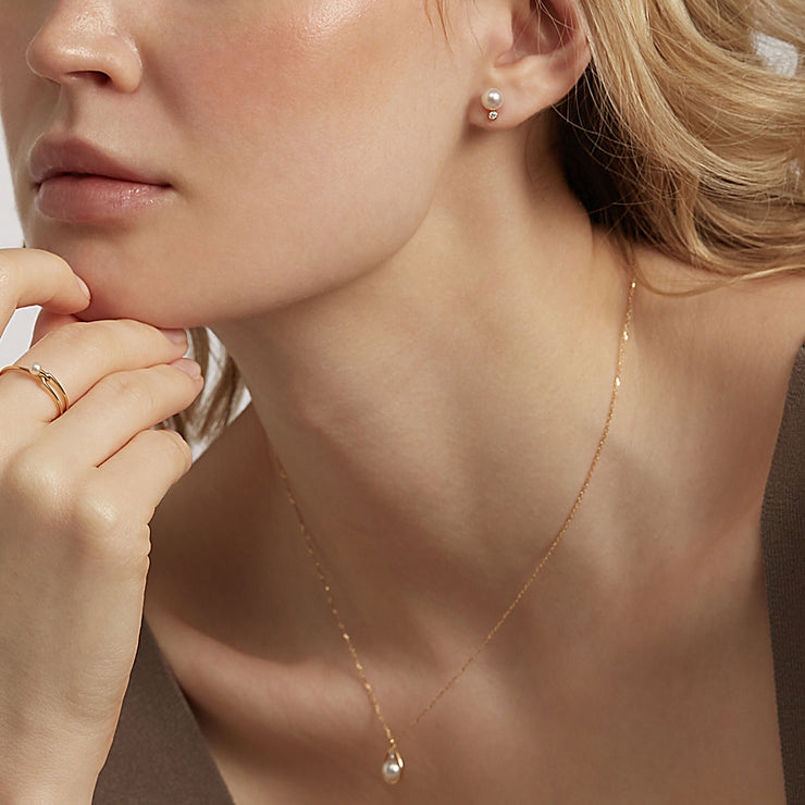 Ruifier 18ct yellow gold Morning Dew Purity earrings (pair)