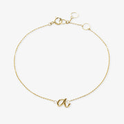LOVE LETTER - 18ct gold, initial chain bracelet
