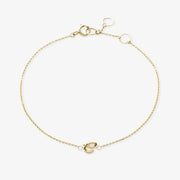 LOVE LETTER - 18ct gold, initial chain bracelet