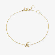 LOVE LETTER - 18ct gold, initial chain bracelet