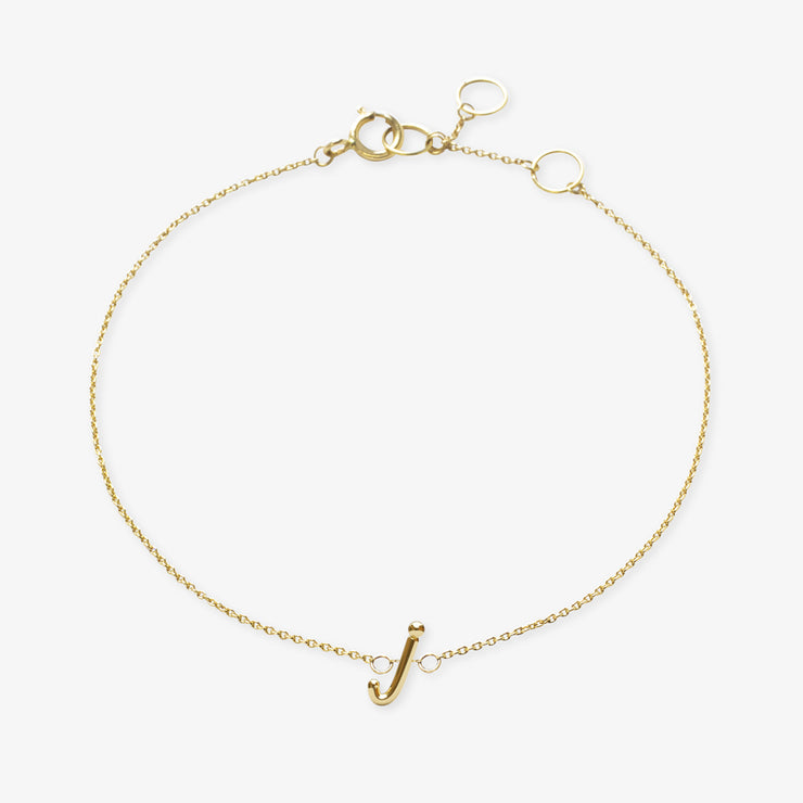 LOVE LETTER - 18ct gold, initial chain bracelet