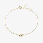 LOVE LETTER - 18ct gold, initial chain bracelet