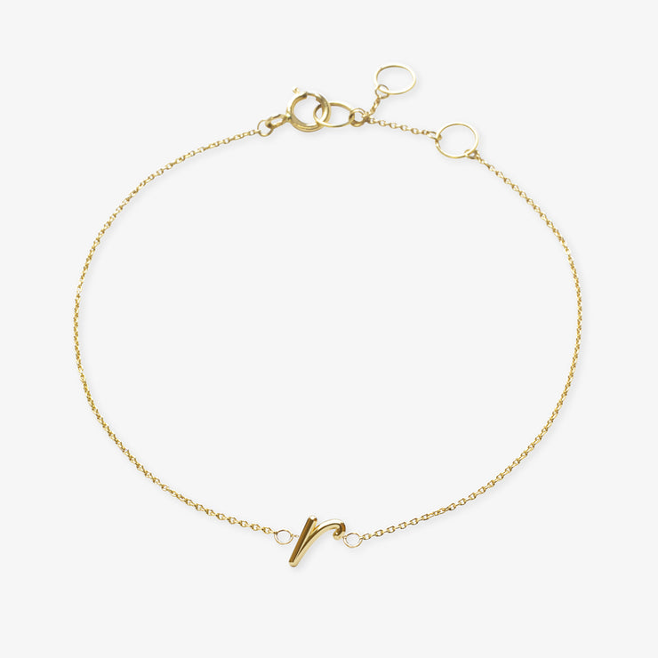 LOVE LETTER - 18ct gold, initial chain bracelet