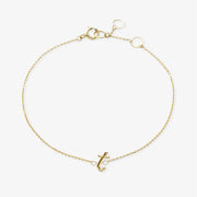 LOVE LETTER - 18ct gold, initial chain bracelet