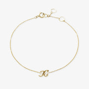 LOVE LETTER - 18ct gold, initial chain bracelet