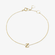 LOVE LETTER - 18ct gold, initial chain bracelet