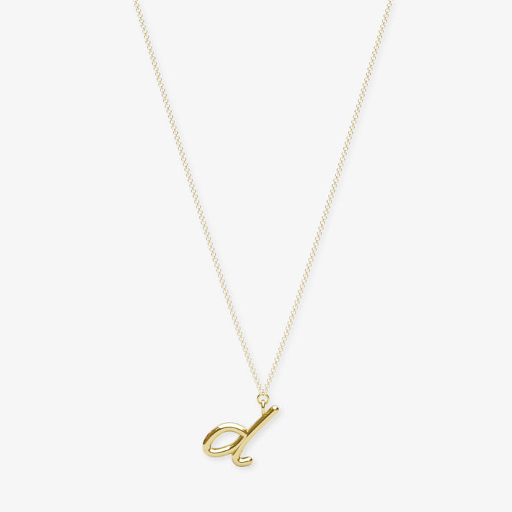 LOVE LETTER - 18ct gold, initial pendant chain necklace