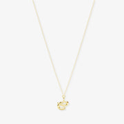 LOVE LETTER - 18ct gold, initial pendant chain necklace