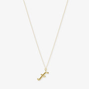 LOVE LETTER - 18ct gold, initial pendant chain necklace