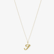 LOVE LETTER - 18ct gold, initial pendant chain necklace