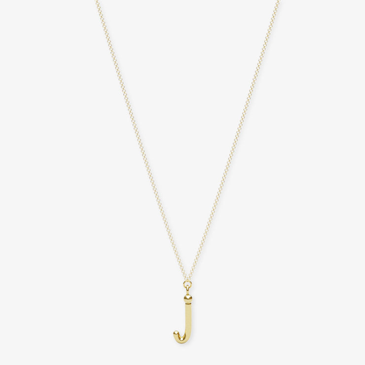 LOVE LETTER - 18ct gold, initial pendant chain necklace