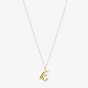 LOVE LETTER - 18ct gold, initial pendant chain necklace