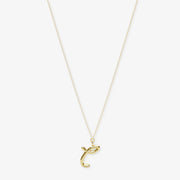 LOVE LETTER - 18ct gold, initial pendant chain necklace