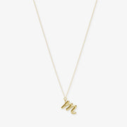 LOVE LETTER - 18ct gold, initial pendant chain necklace