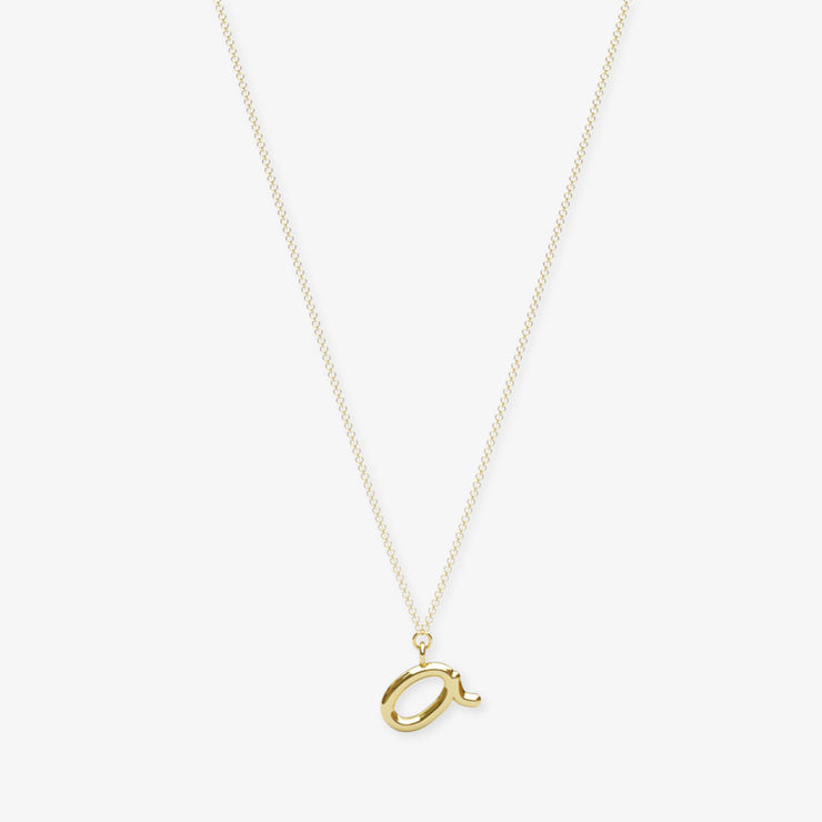 LOVE LETTER - 18ct gold, initial pendant chain necklace