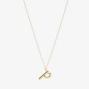 LOVE LETTER - 18ct gold, initial pendant chain necklace