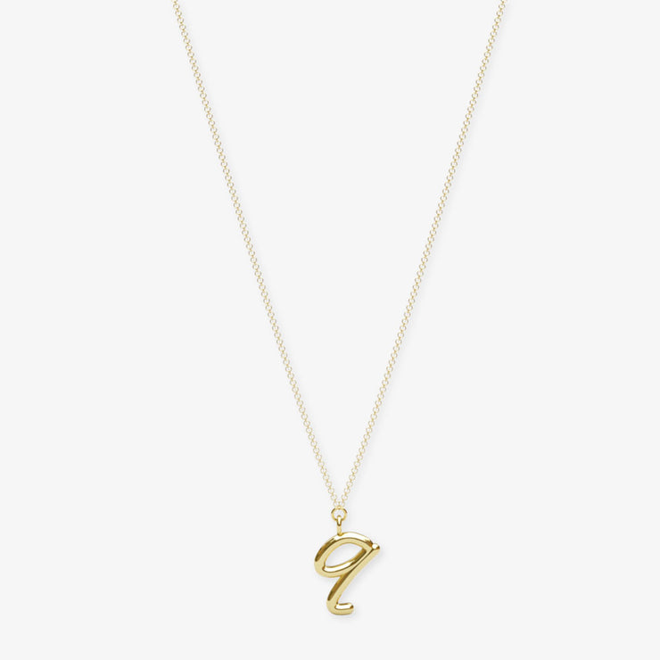 LOVE LETTER - 18ct gold, initial pendant chain necklace