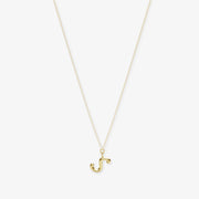 LOVE LETTER - 18ct gold, initial pendant chain necklace