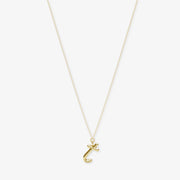 LOVE LETTER - 18ct gold, initial pendant chain necklace