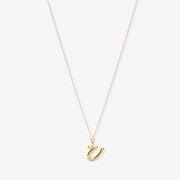 LOVE LETTER - 18ct gold, initial pendant chain necklace