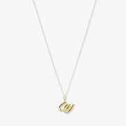 LOVE LETTER - 18ct gold, initial pendant chain necklace