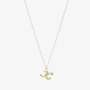 LOVE LETTER - 18ct gold, initial pendant chain necklace