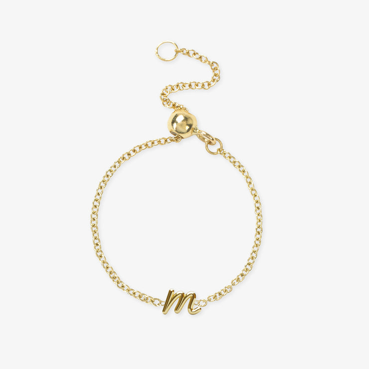 The Alkemistry 18kt Yellow-gold Love Letter M Hoop Earring in Metallic