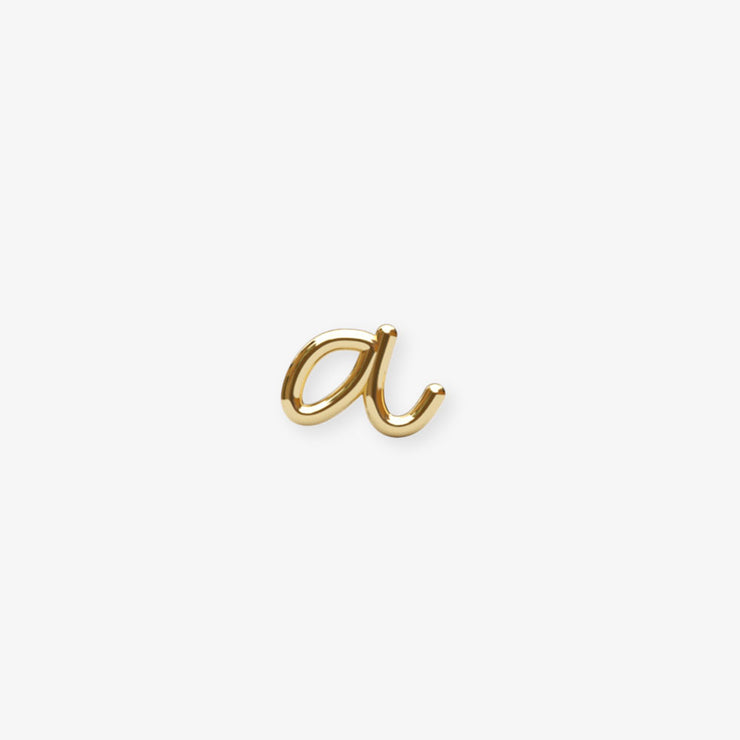 LOVE LETTER - 18ct gold, Initial stud (single)