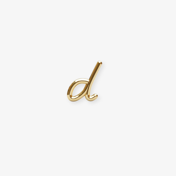 LOVE LETTER - 18ct gold, Initial stud (single)