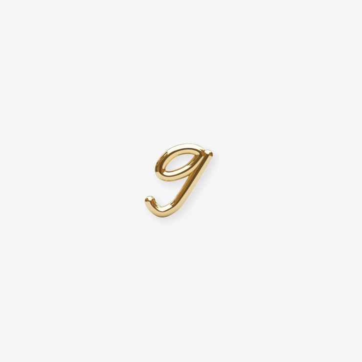 LOVE LETTER - 18ct gold, Initial stud (single)