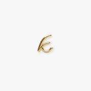 LOVE LETTER - 18ct gold, Initial stud (single)