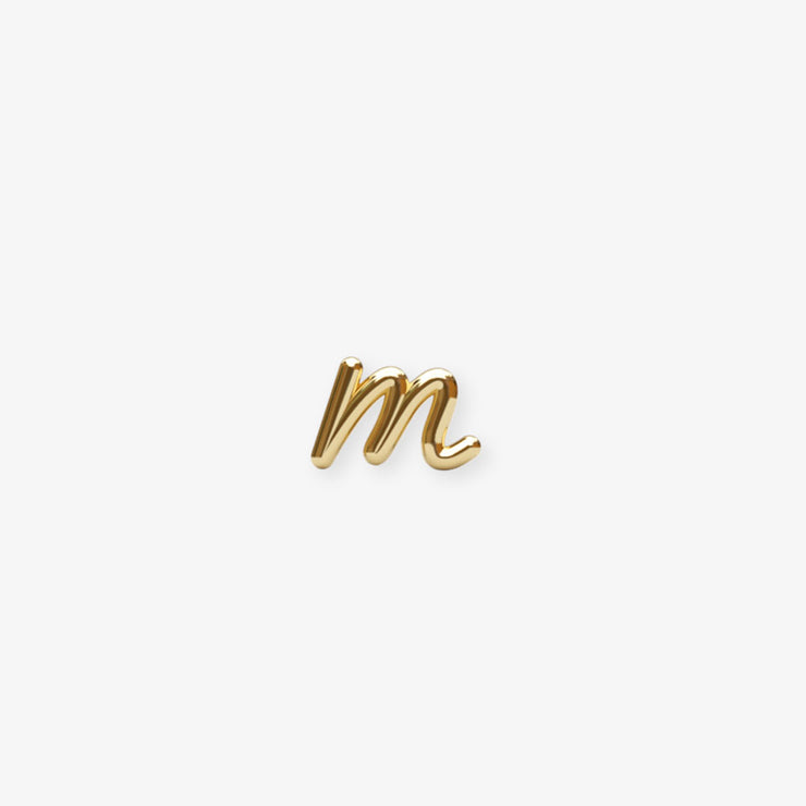 LOVE LETTER - 18ct gold, Initial stud (single)