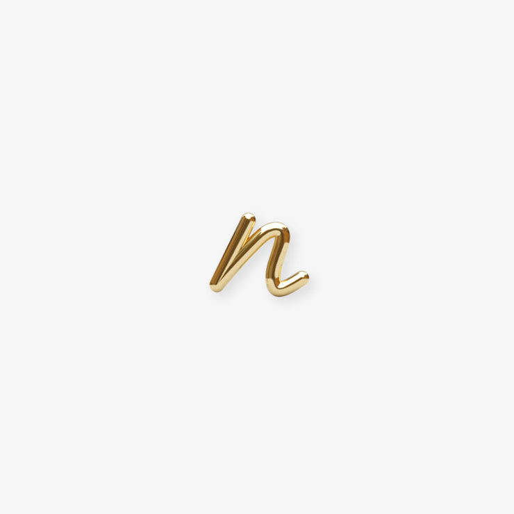 LOVE LETTER - 18ct gold, Initial stud (single)