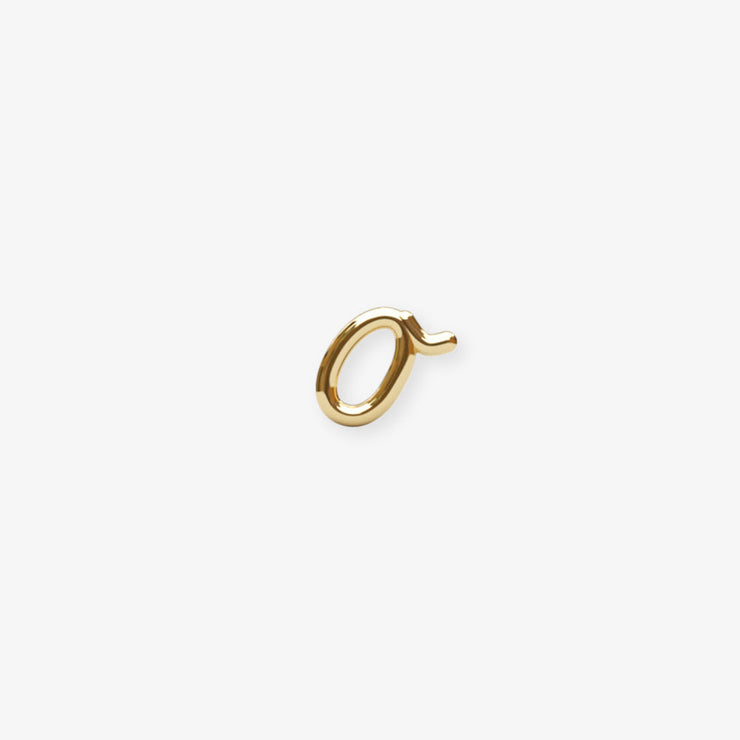 LOVE LETTER - 18ct gold, Initial stud (single)