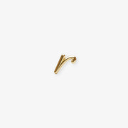 LOVE LETTER - 18ct gold, Initial stud (single)