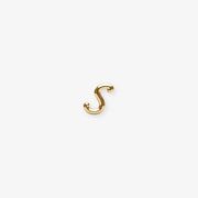 LOVE LETTER - 18ct gold, Initial stud (single)