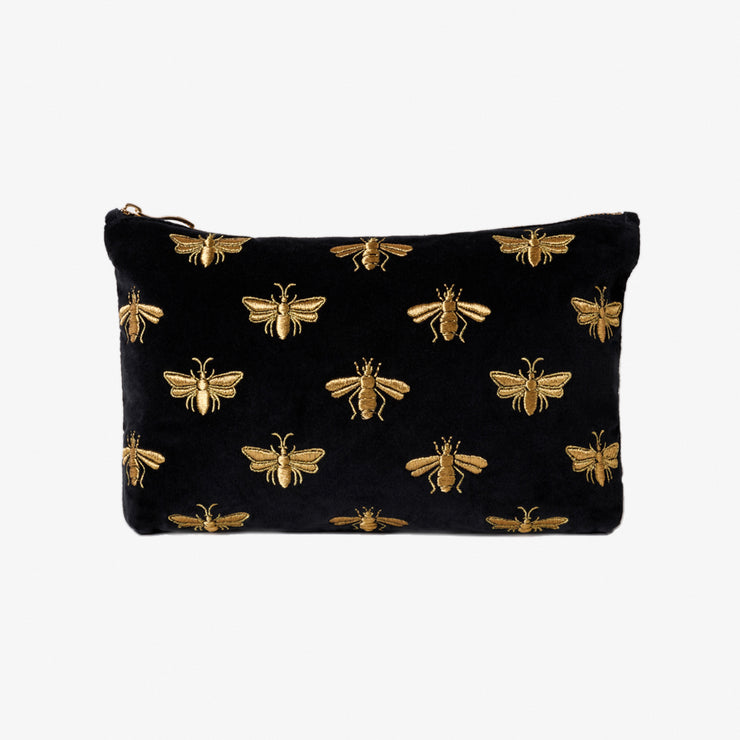 ELIZABETH SCARLETT - HONEY BEE EVERYDAY POUCH CHARCOAL