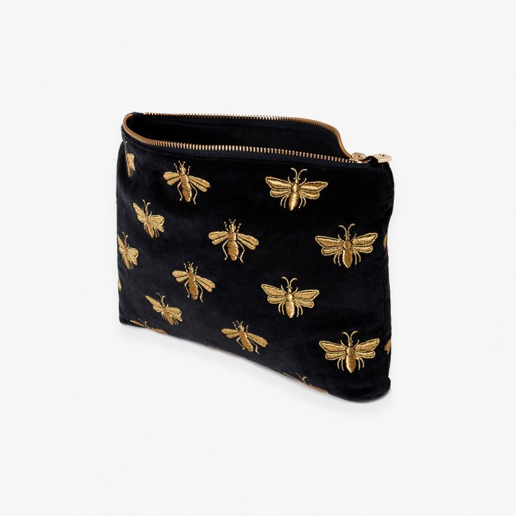 ELIZABETH SCARLETT - HONEY BEE EVERYDAY POUCH CHARCOAL