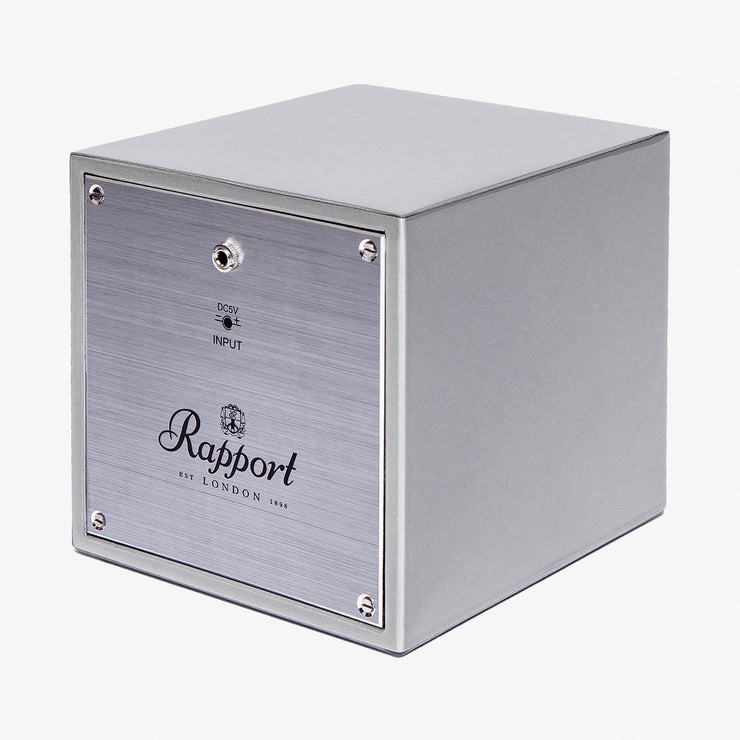 Rapport Evo single watch winder - platinum silver