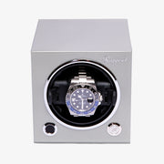 Rapport Evo single watch winder - platinum silver