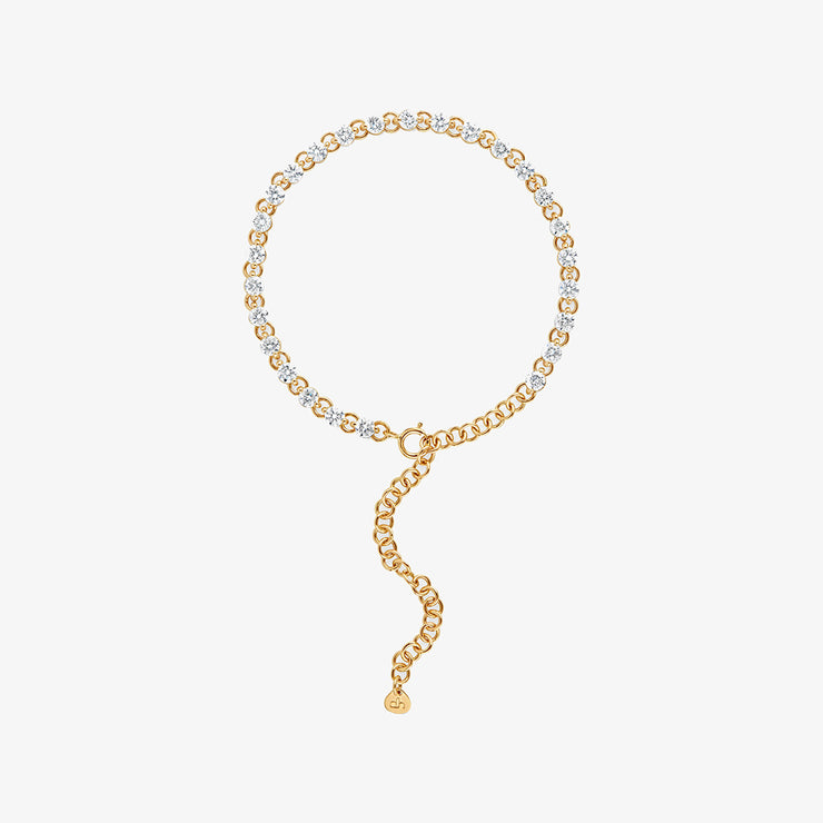 Dinny Hall 14ct yellow gold diamond shuga bracelet