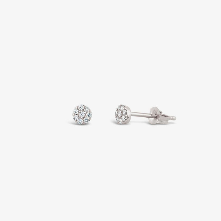 Dinny Hall 14ct white gold and diamond Shuga diamond studs (pair)