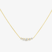 Dinny Hall 14ct yellow gold and diamond scoop necklace