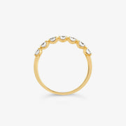 Dinny Hall 14ct yellow gold and diamond half eternity ring