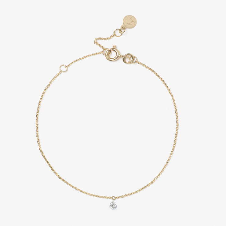ARIA - 18ct gold, 0.08ct drilled diamond bracelet